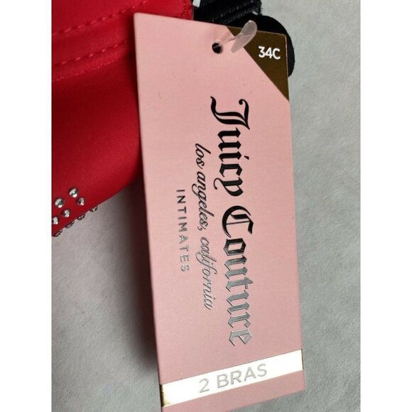 Juicy Couture Bra 2 Pack Sz 34C SEXY Push Up - Picture 2 of 7